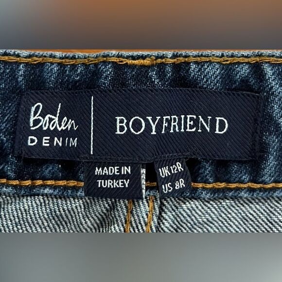 Boden blue denim cotton boyfriend jean size US 8 NWT - Picture 8 of 10